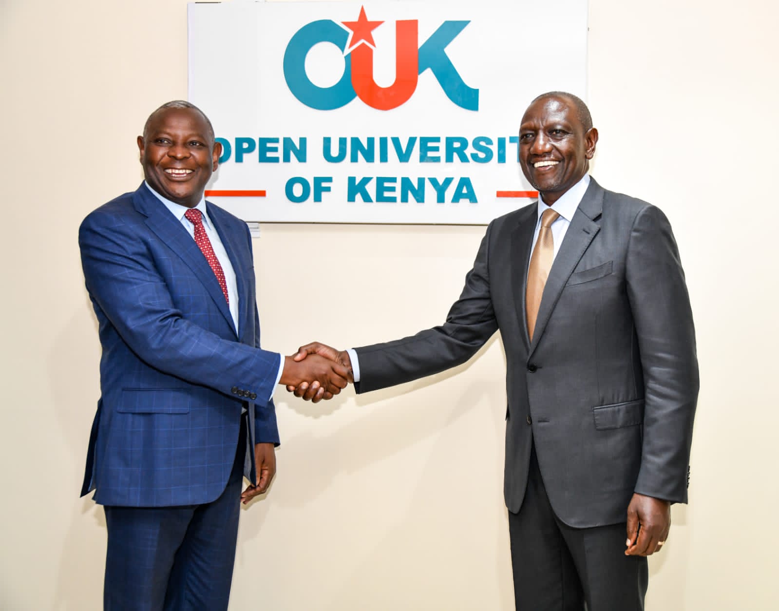 File image of President William Ruto and Equity CEO James Mwangi.